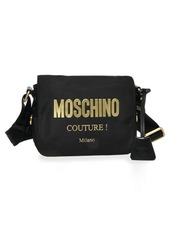 Moschino Logo Nylon Crossbody Bag - Black