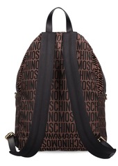 Moschino Logo Nylon Jacquard Backpack