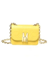 Moschino M Smiley Face Quilted Leather Shoulder Bag in Yellow at Nordstrom