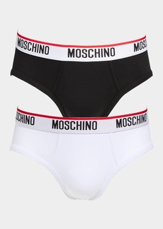Moschino Men's 2-Pack Logo Briefs