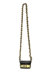 Moschino Mini Leather Crossbody Bag in Black at Nordstrom