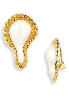Moschino Morphed Imitation Pearl Mismatched Earrings