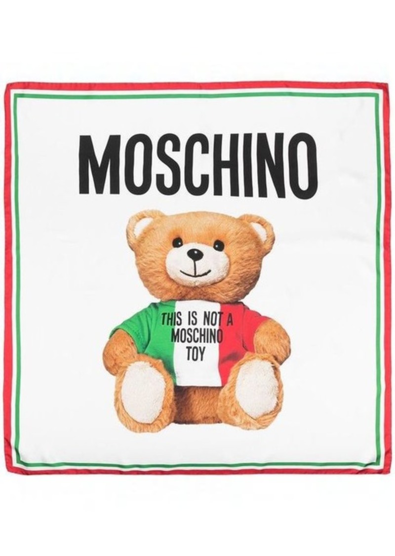MOSCHINO Moschino Teddy Bear Logo Scarf