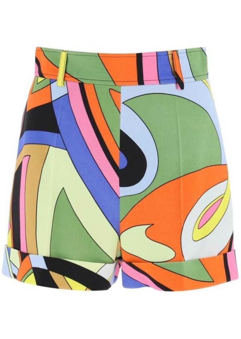 Moschino multicolor printed shorts