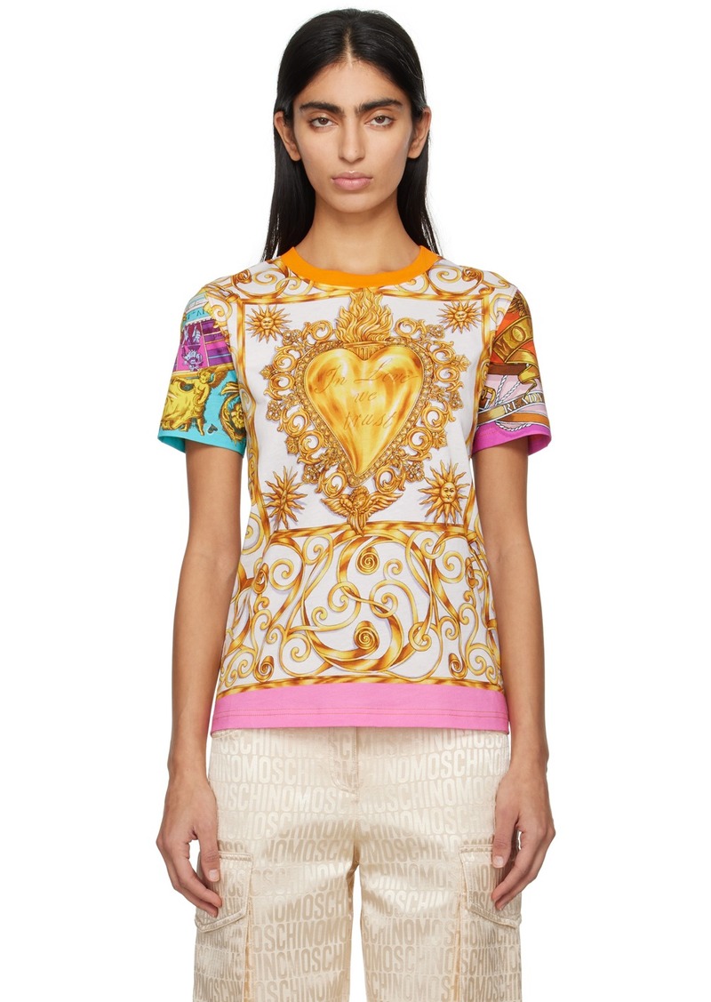 Moschino Multicolor Scarf T-Shirt