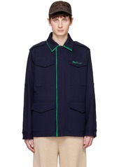 Moschino Navy Flap Pocket Jacket