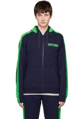 Moschino Navy Paint Hoodie