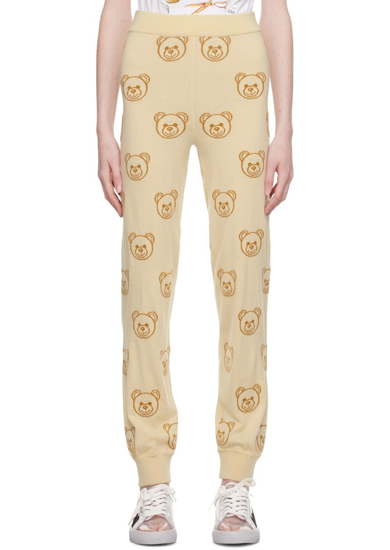 Moschino Off-White Teddy Bear Lounge Pants