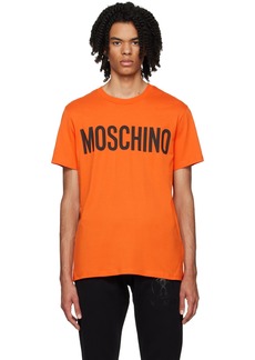 Moschino Orange Printed T-Shirt