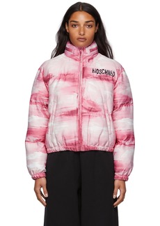 Moschino Pink Painted Puffed Jacket