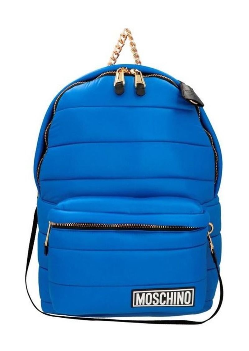 MOSCHINO Quilted Hooded Backpack