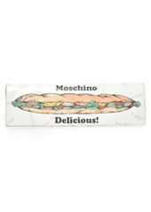 Moschino Sandwich Leather Clutch - None