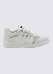 MOSCHINO WHITE LEATHER SNEAKERS