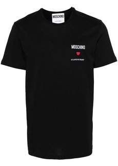 MOSCHINO T-SHIRT WITH EMBROIDERY