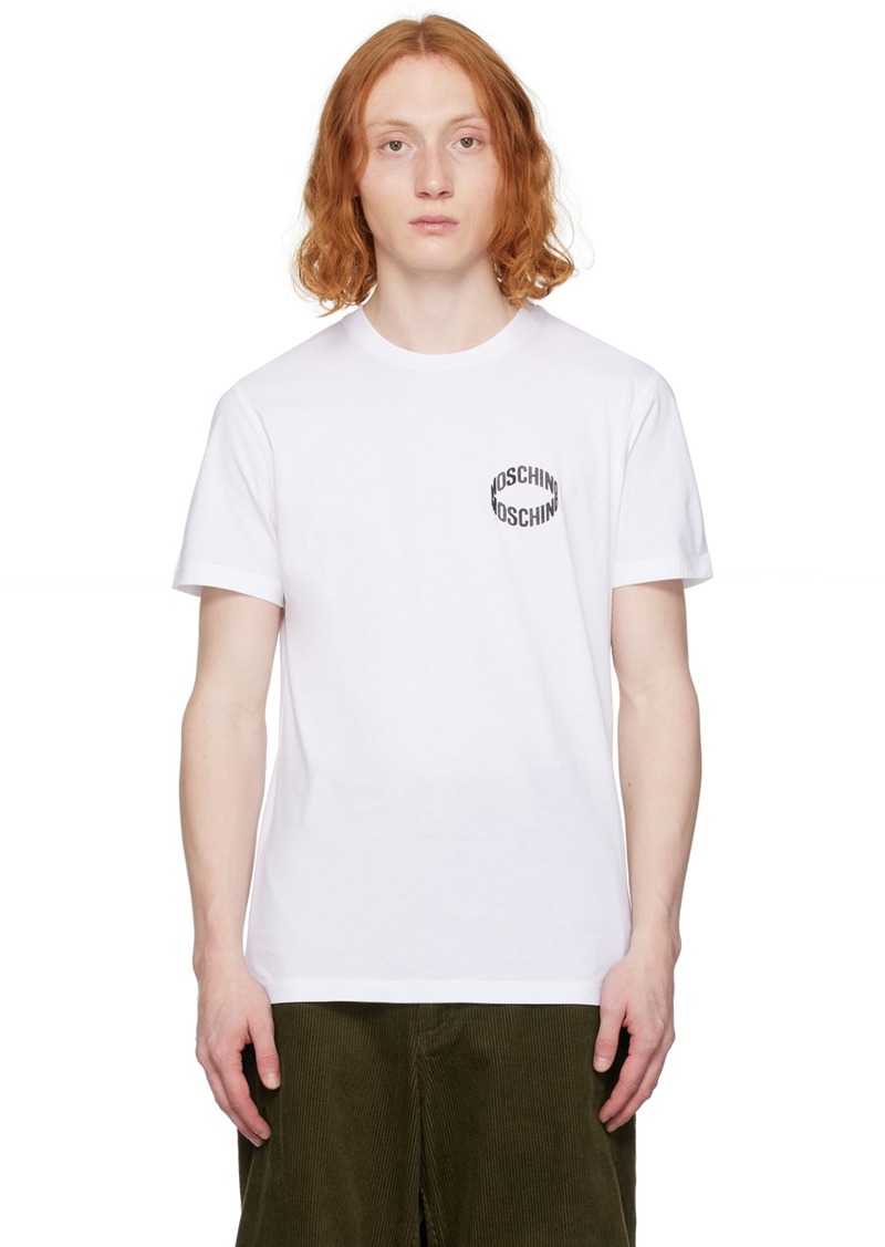 Moschino White Bonded T-Shirt