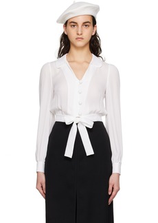 Moschino White Button Up Blouse