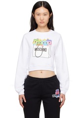 Moschino White Puzzle Bobble Sweatshirt