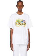 Moschino White Puzzle Bobble T-Shirt