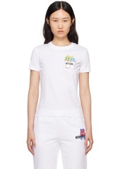 Moschino White Puzzle Bobble T-Shirt