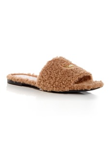 Moschino Women's Faux Fur Slide Sandals