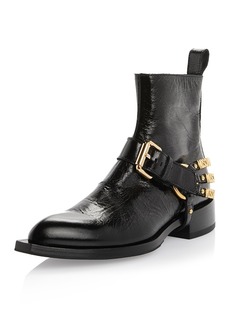 Moschino Women's Logo Harness Ankle Boots