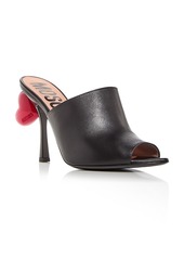 Moschino Women's Sweetheart High Heel Slide Sandals
