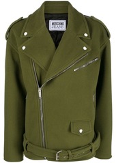 Moschino notched-lapels military jacket