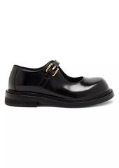 Moschino Olive 40MM Leather Driving Loafers