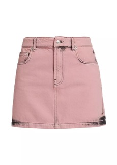 Moschino Overdyed Twill Miniskirt