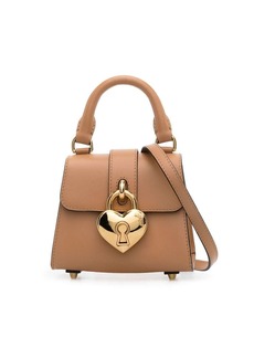 Moschino padlock-detail leather tote bag