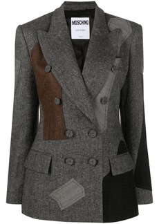 Moschino patchwork double-breasted blazer