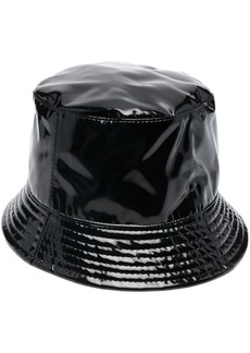 Moschino patent bucket hat