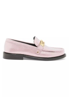 Moschino Patent Leather College Loafers