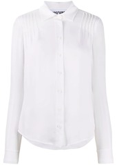 Moschino pleat-detail silk shirt