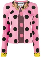 Moschino polka dot fitted jacket