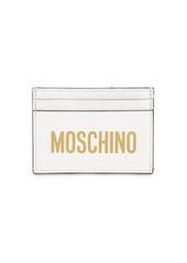 Moschino Printed Logo Leather Card Holder