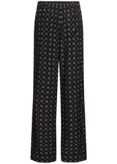 Moschino Printed Silk Satin Pants