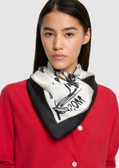 Moschino Printed Silk Twill Scarf