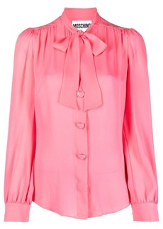 Moschino pussy-bow collar blouse