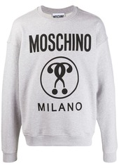 Moschino question marks logo sweatshirt