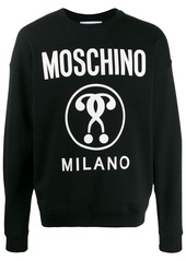 Moschino questions logo-print sweatshirt