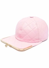 Moschino quilted leather cap