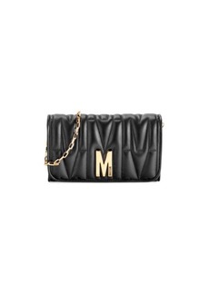 Moschino Quilted Leather Wallet-On-Chain