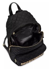 Moschino Quilted Logo Backpack