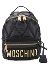 Moschino quilted logo backpack