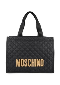Moschino Quilted Logo Tote