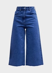 Moschino Recycled Denim Culotte Cropped Pants 