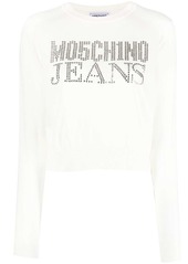 Moschino rhinestone-embellished crew-neck sweatshirt