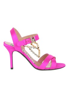 Moschino Rhinestone-Embellished Stiletto Sandals