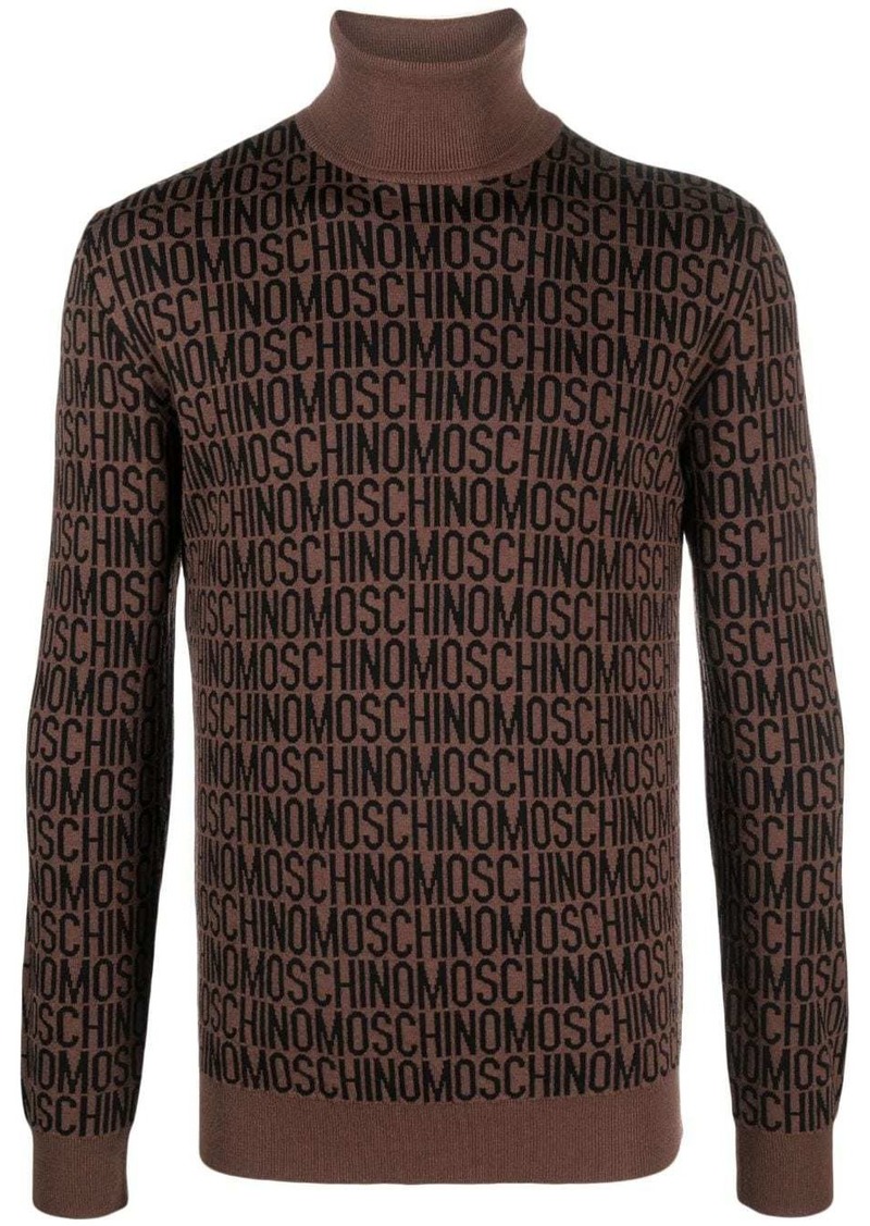 Moschino roll-neck virgin wool jumper